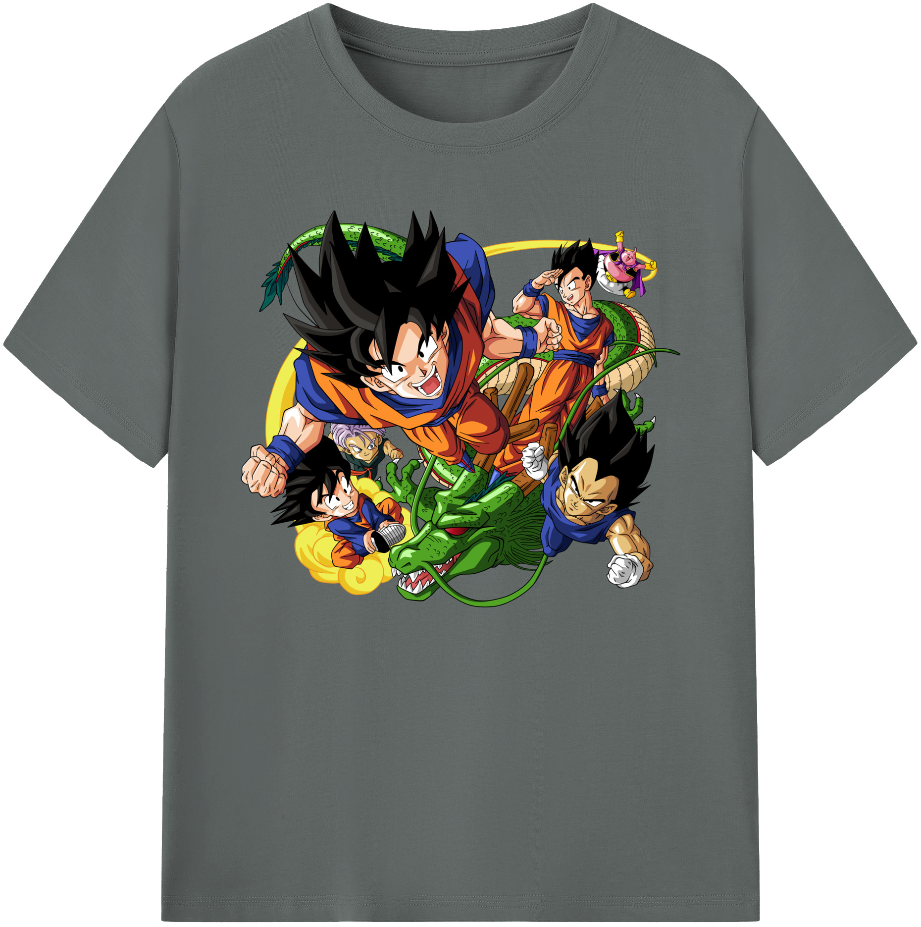 （画像用） ドラゴンボール DRAGON BALL 綿100％ メンズ半袖Tシャツ｜肌触りやわらか＆通気性